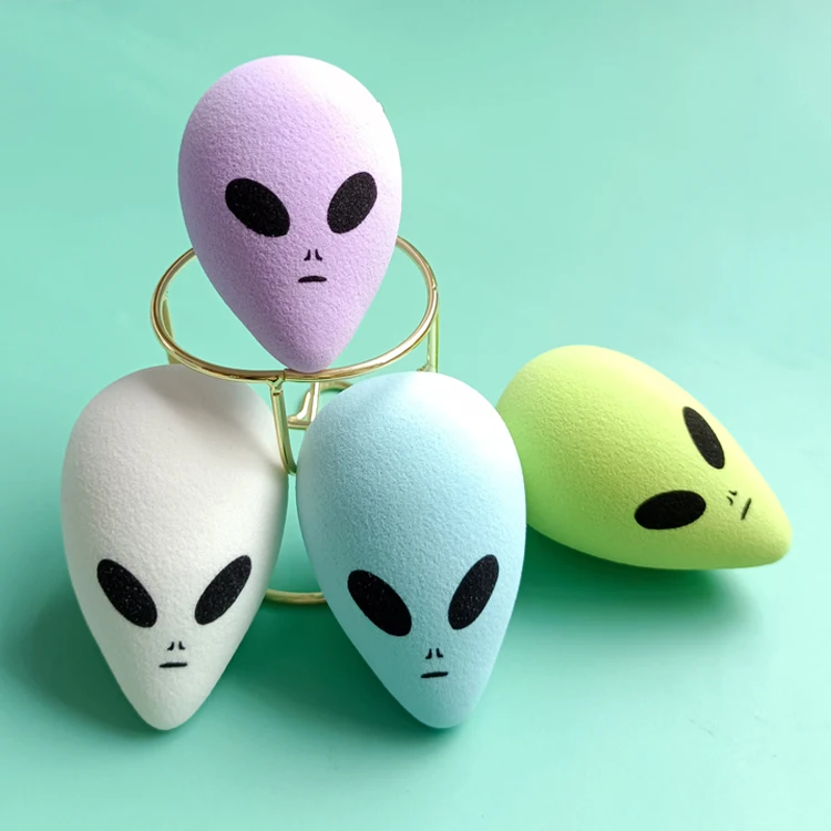 2022 Hot Sale wholesale Low Moq Custom Private Label Logo Super Soft Cute Puff Ghost Scream Pumpkin Makeup Sponge