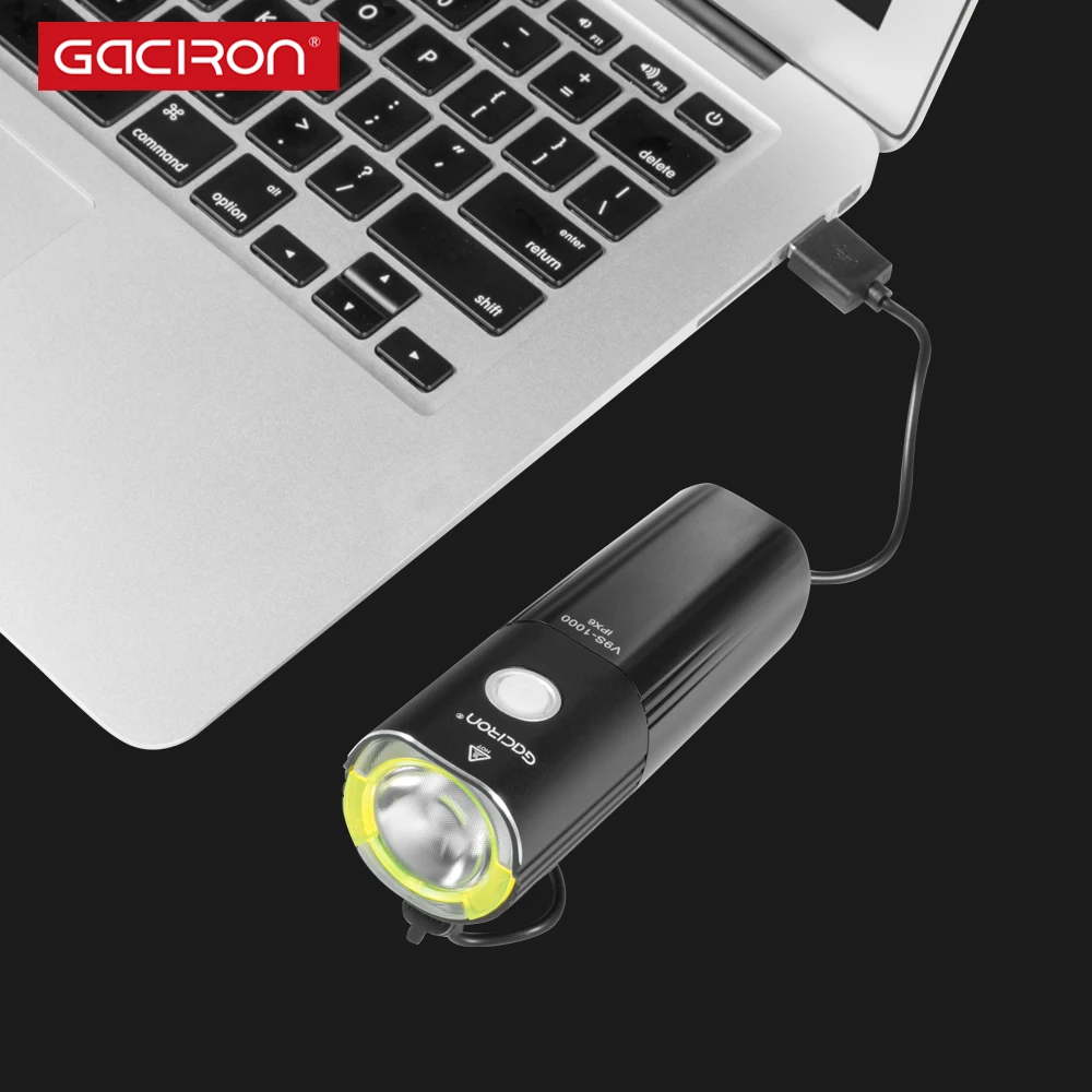 Gaciron bicycle USB rechargeable bike Headlights Waterproof 1260LM bicycle front light Cycling Equipment
