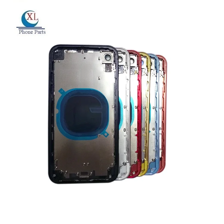 Manufacturer Phone Parts Rear door battery back cover body with middle frame for iphone xr back housing chassis