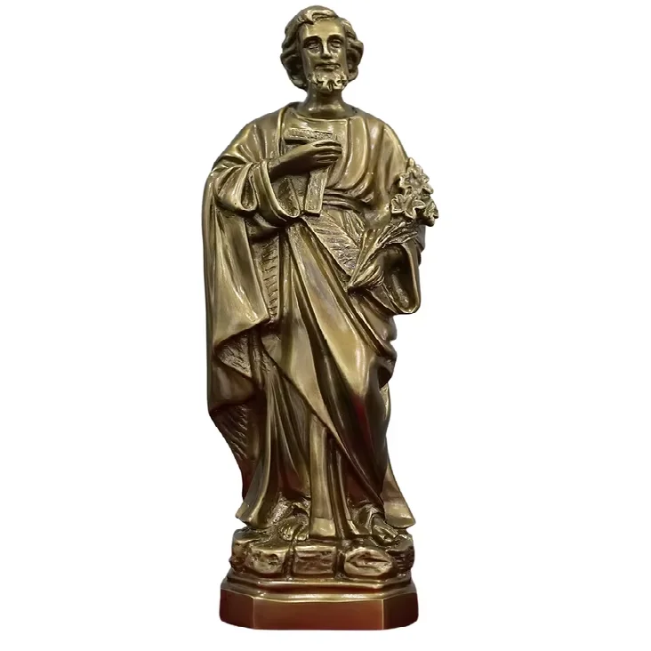 OEM/ODM Decoration Religious Bronze Sculpture Life Size Bronze Statue Saint Joseph Jesus Metal Statue