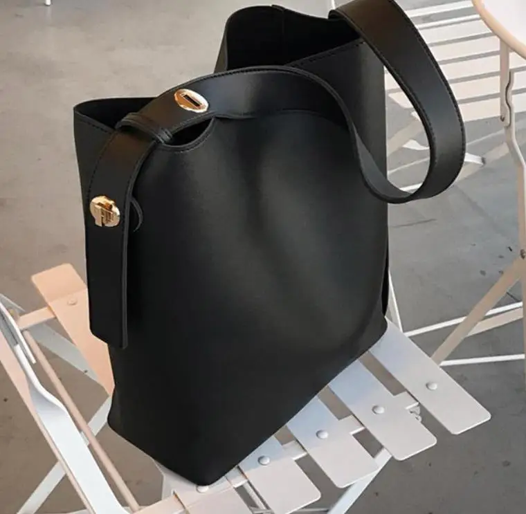 2023 alibaba wholesale fashion PU leather handbags bucket large, new design French luxury winter woman leather handbags tote