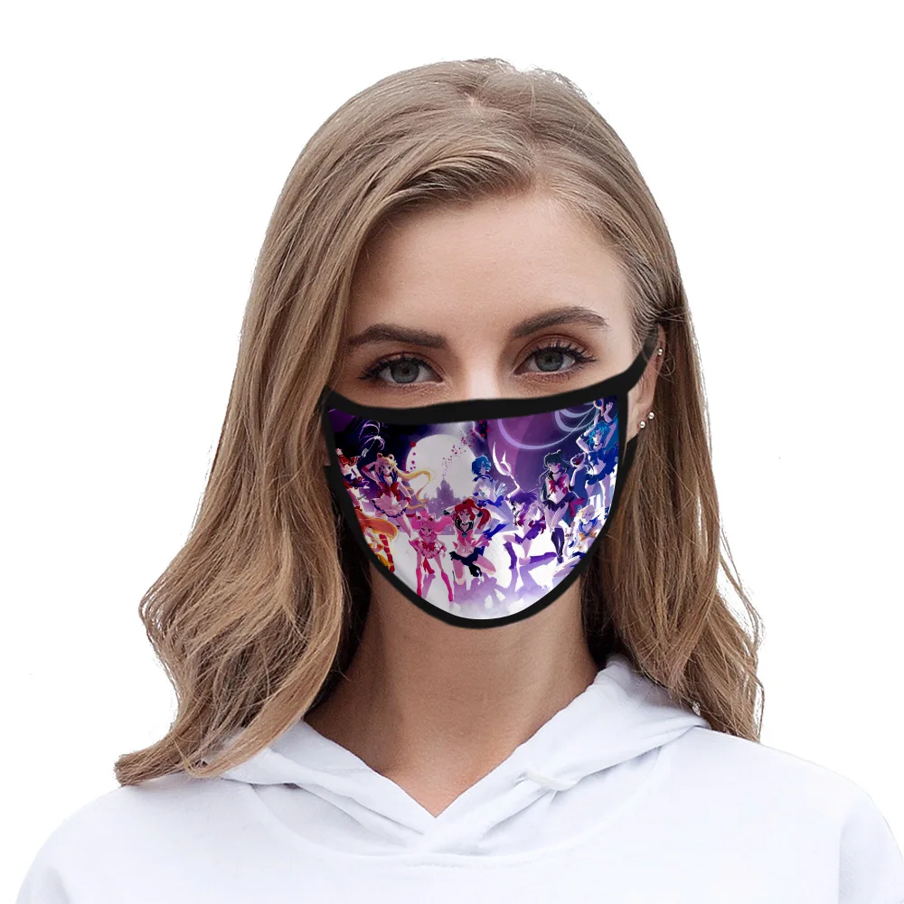 
Custom fashion beautiful printable pattern cotton dustproof reusable mouth face gauze 