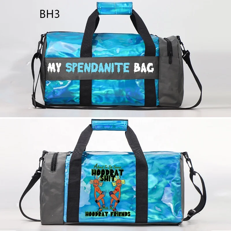 Оптовая продажа роскошные розовые голографические сумки для ночных прогулок с логотипом на