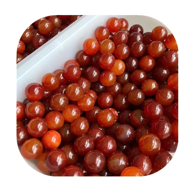 Wholesale Spiritual Semi-precious Stone 16mm Ball Natur Carnelian Crystal Sphere for Gift