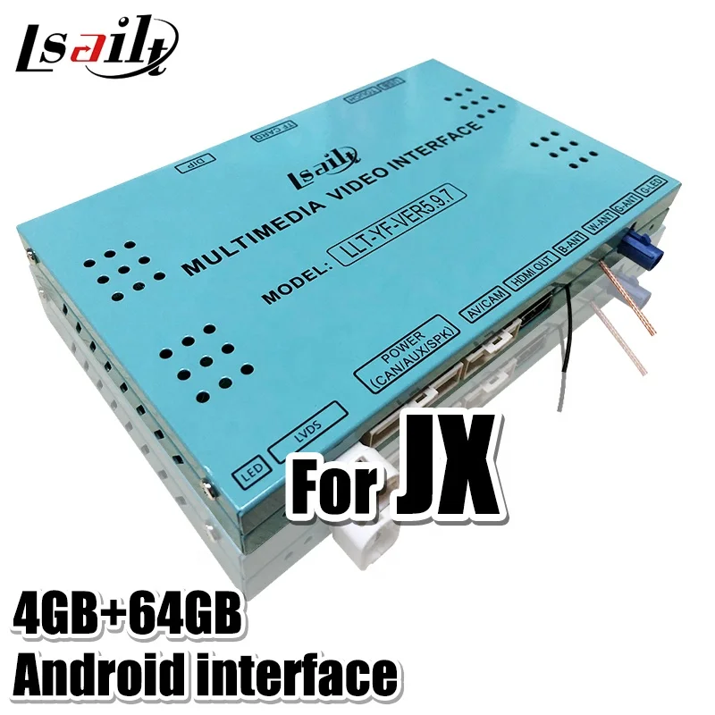 4+64GB PX6 Wireless CP AA Video Interface Box included Yandex Android multimedia for Infiniti JX , EX , FX , QX ,Q70