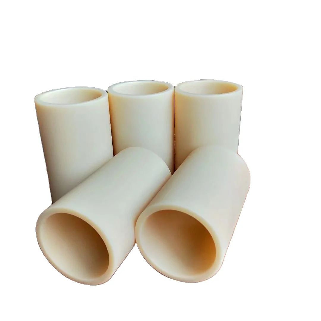 Nylon bearing sleeve with flange plastic bushing