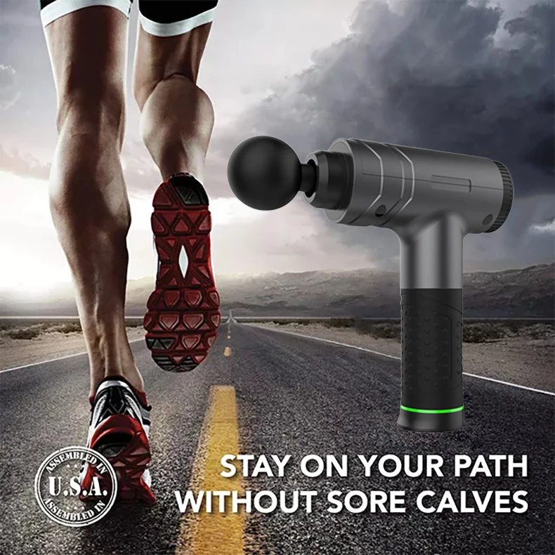 Customized Logo 20W Big Power Small Gun Massager Myofascial Deep Relaxation Equipment 30 Speed Touch Screen Massage Gun