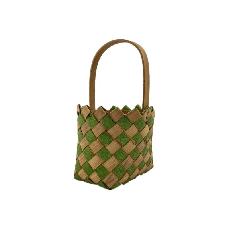 100% Handmade Craft Decoration Natural Angel Custom Wicker Basket Flower Pot