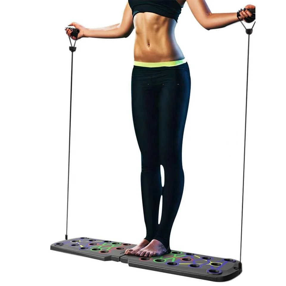 Home Workout Equipment 24 in 1 Multi-Functional Pushup Bar Fitness Floor Chest Muscle Exercise Strength Arm Push Up Board