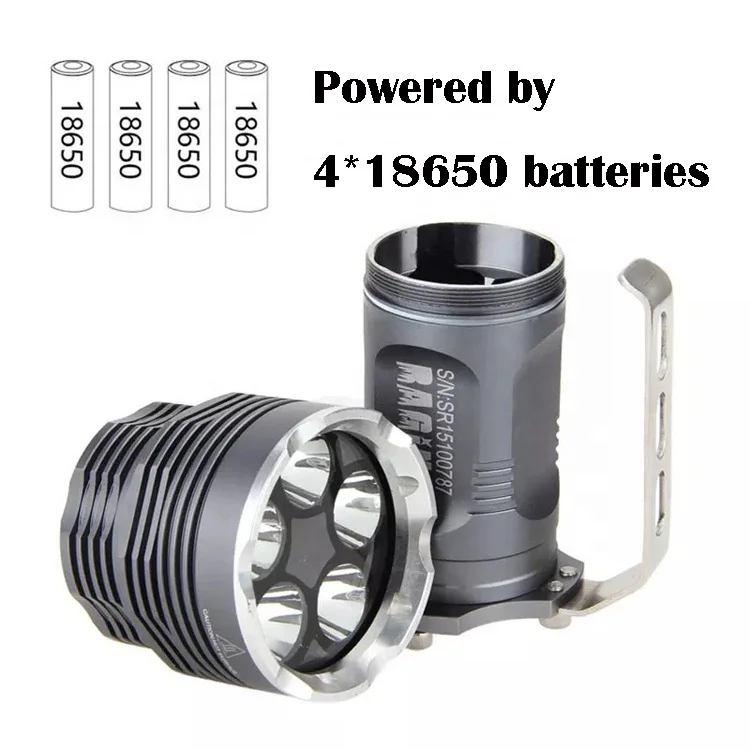 5 LED Flashlight Outdoor Working Hunting Marine Long Range Handheld Searchlight