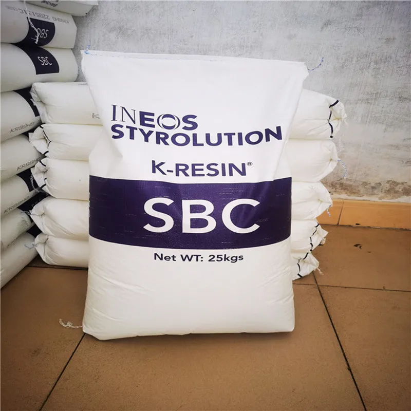High quality raw material Amorphous polymers Granules Injection moulding Grade SBC K-resin for Adhesive