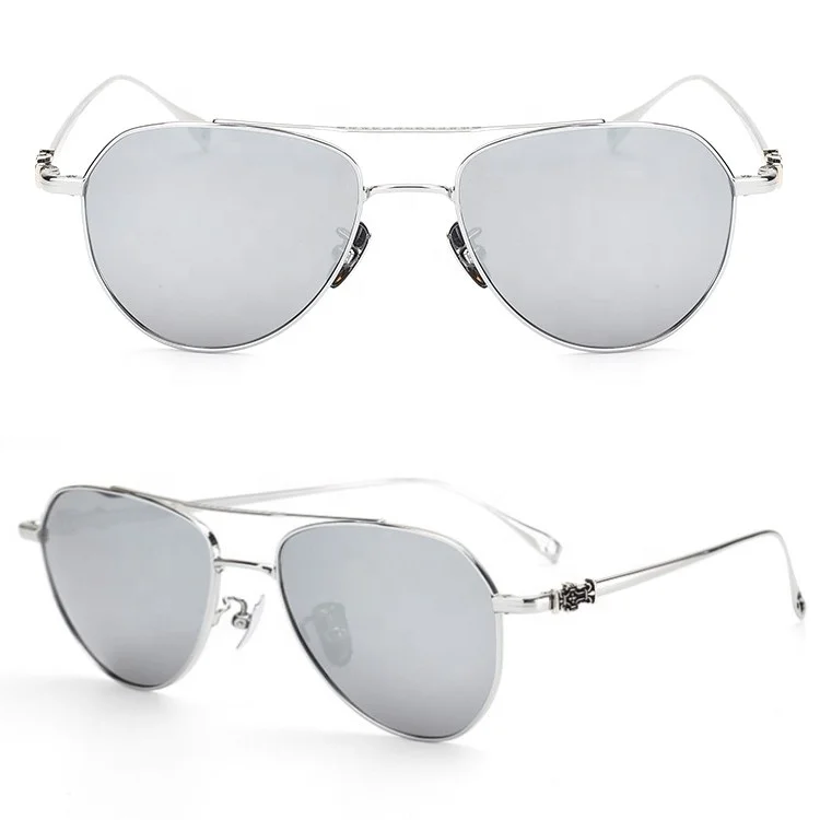 Luxury Aviation Golden Frame Sunglasses Trendy Branded Polarized Discolored Sun Glasses Gafas De Sol De Moda