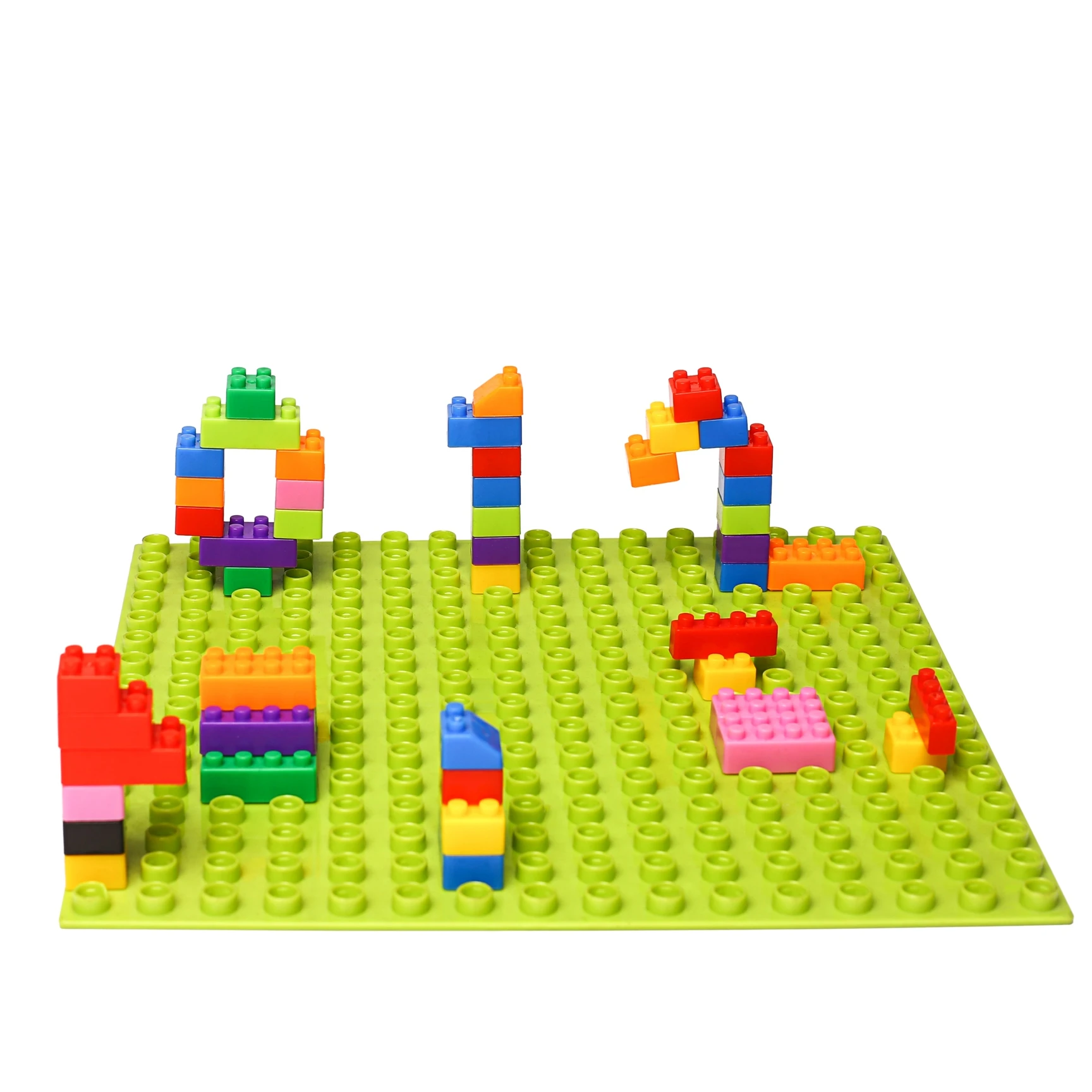 Plastic educational building block to kids plastic blocks pieces, build brick blocks brick toys to kids