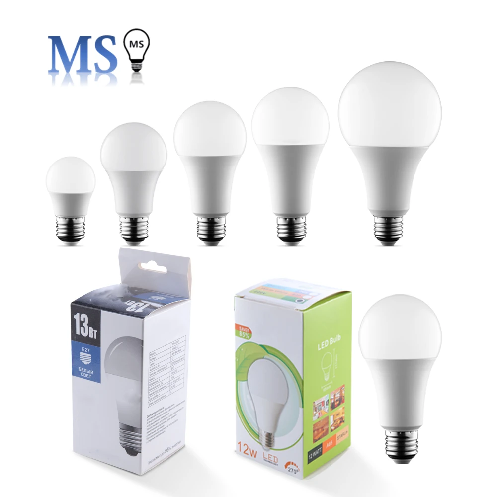 
Free sample plastic aluminum housing 2 Years Warranty 90LM/W E27 12 Watt A65 A60 12W LED Bulb 