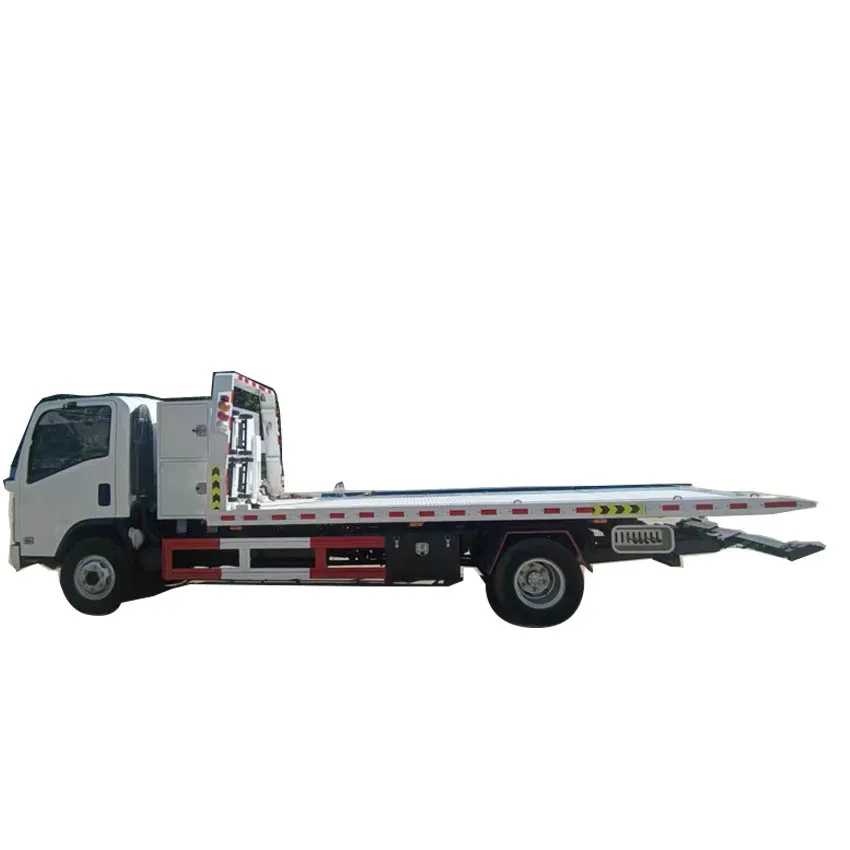 Best Condition ISUZUs 700P Car Carrier Tow Truck Road Rescue Rollback Trailer 5 Tons Flatbed Platform Wrecker for Sale