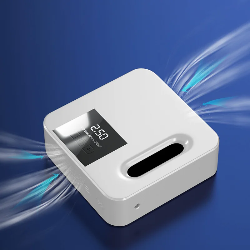 AUTOCOLOR Portable 12v DC Air Compressor Emergency LED Light Tire Inflator for Football Car Bike Pump