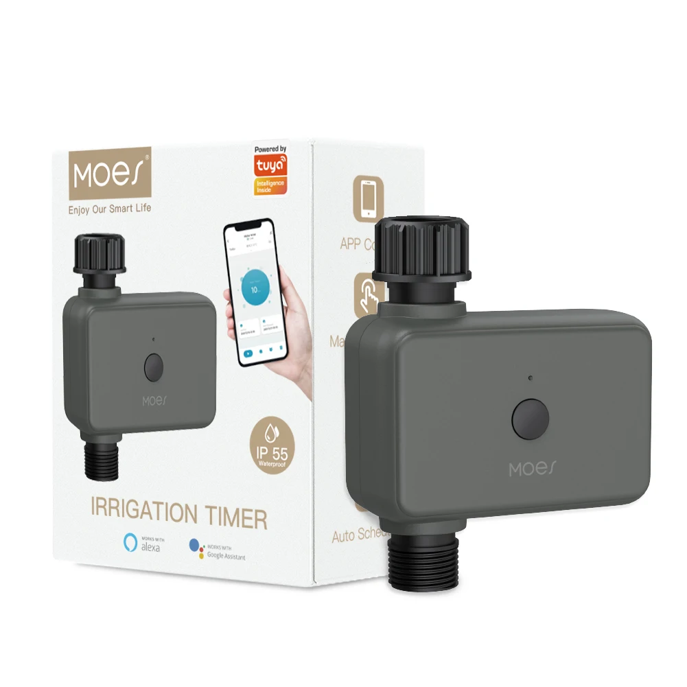 Smart Blue tooth Sprinkler Water Timer with Rain Delay Filter Washer Programmable Irrigation Timer