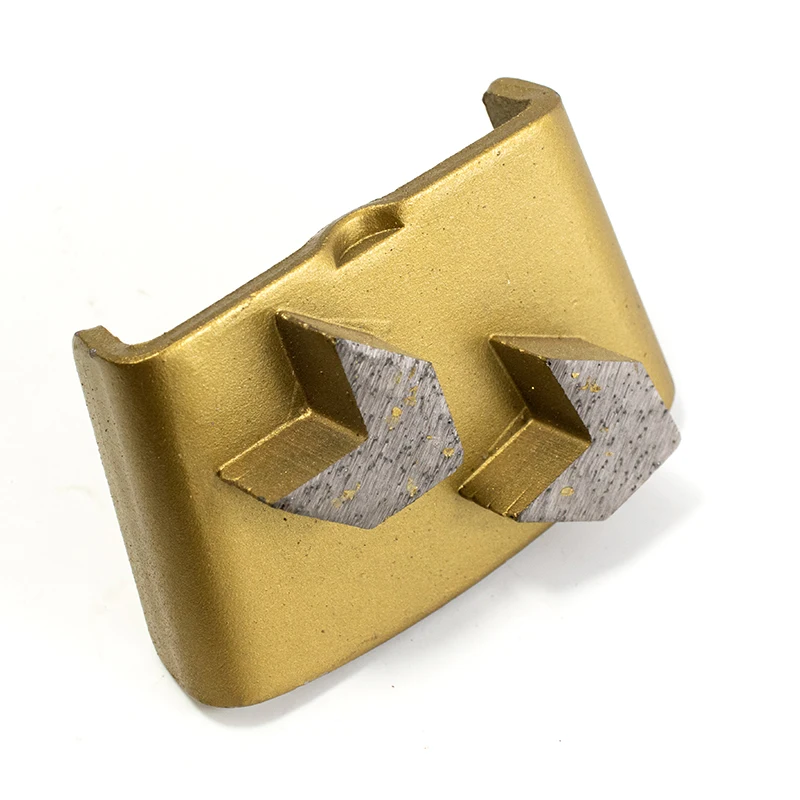 Somebetter Diamond Shoes with Double Arrow Segments Concrete Grinding Diamond Shoes for HTC floor grinder