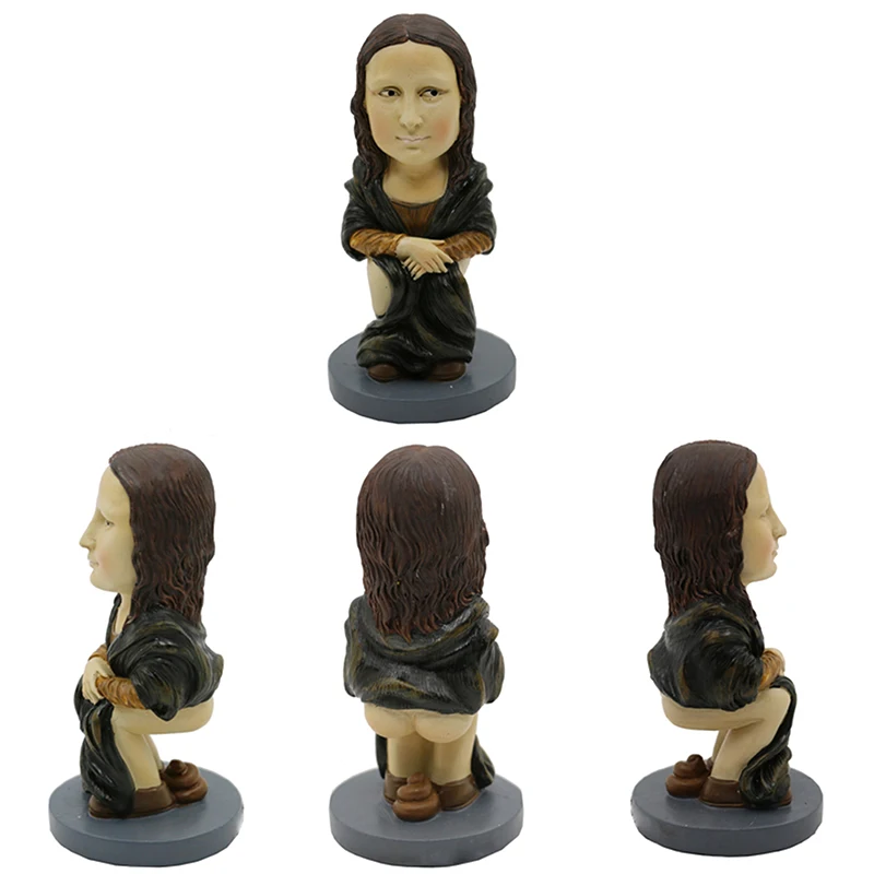 BSCI Factory Polyresin Funny Caganer Statue for Gift Craft Caganer Figurine Decor