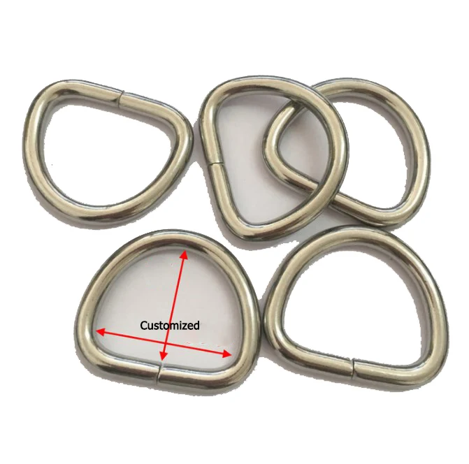 Cheapest Factory Price Stainless Steel Iron Bag Metal Accessories D Shape Buckles