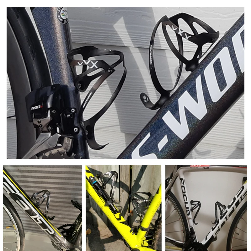 Аксессуары для езды mtb цельно углеродное волокно держатель кронштейн складной велосипед велоспорт напиток бутылок с