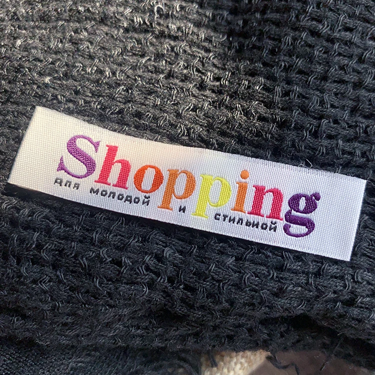 Custom Clothing  Brand Name Logo Design And Product Series Woven Label Tag Garment Cheap Price Custom Logo Labels For Clothes