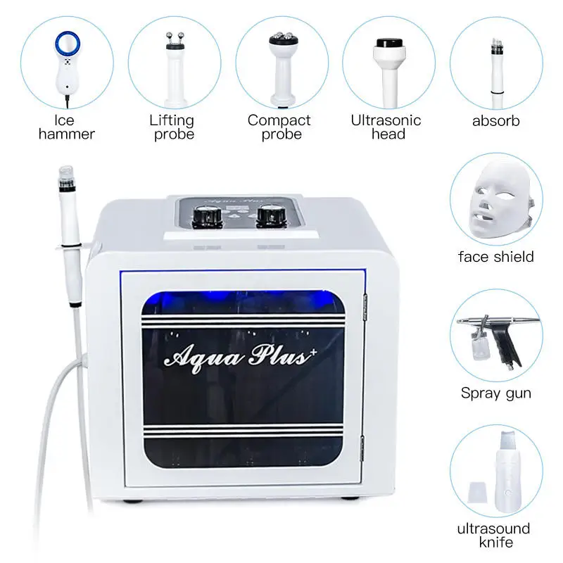 Multifunctional 8 in 1 oxygen jet mask facial machine skin deep cleansing dead skin remover Machine facial dermabrasion machine