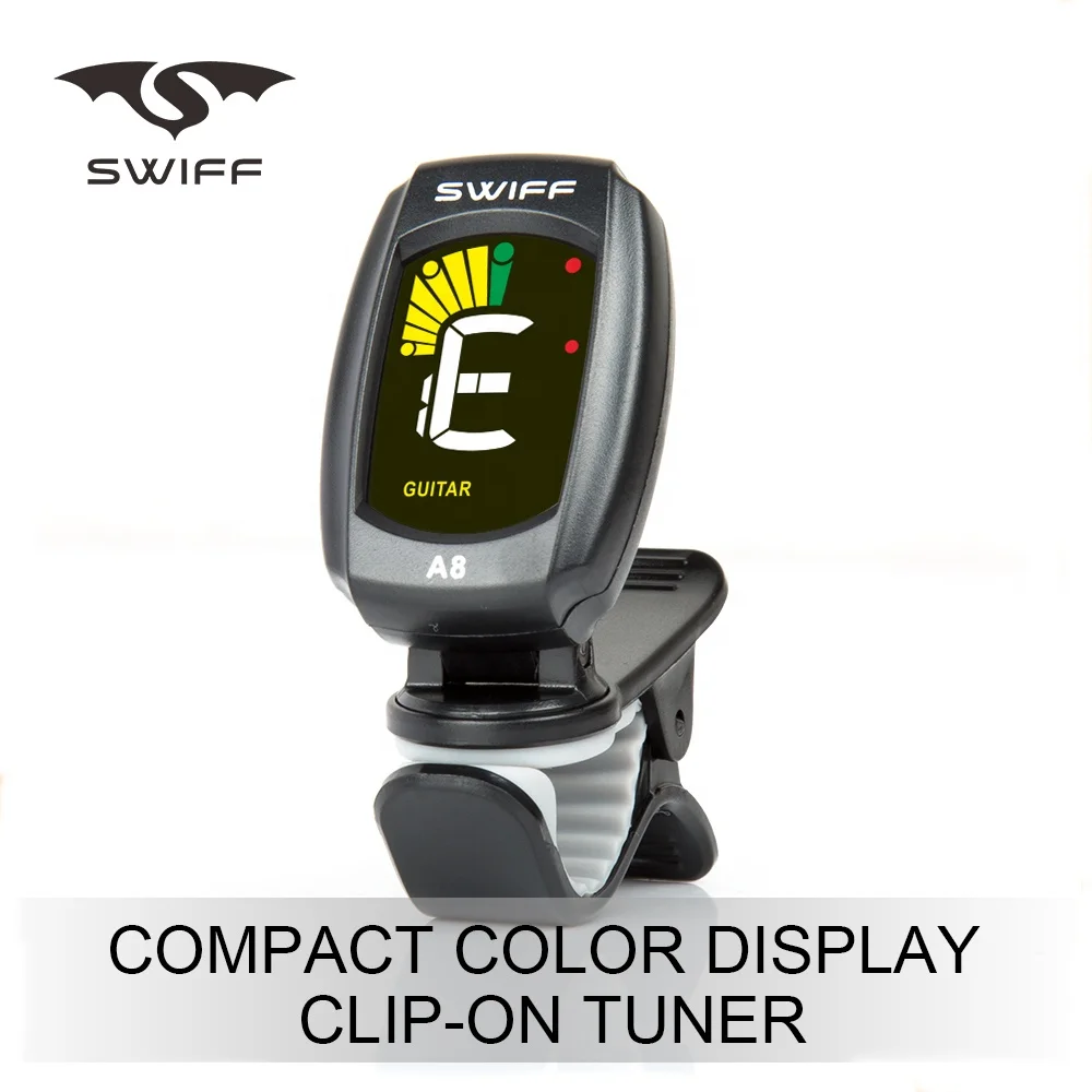 SWIFF A8-CS клип на бас скрипка укулеле гитарный тюнер хроматический тюнер