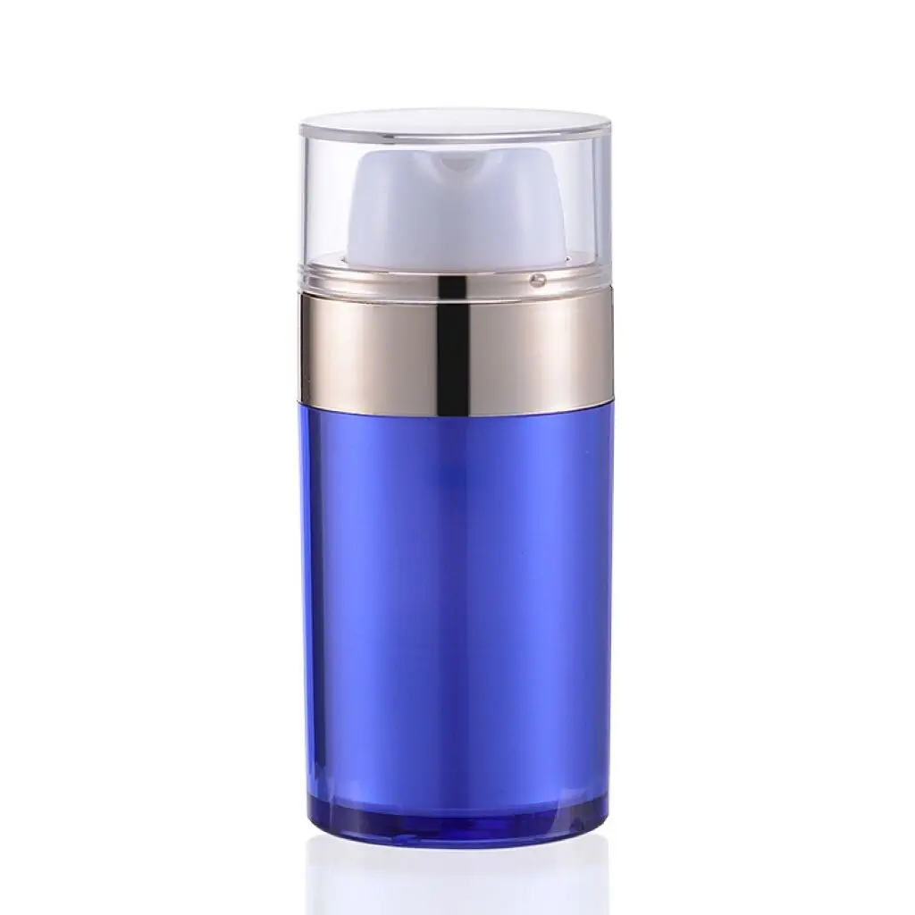Wholesale 30/50ml round Acrylic Bottles with Airless Pump for Cosmetics Screen Printed Surface Handling