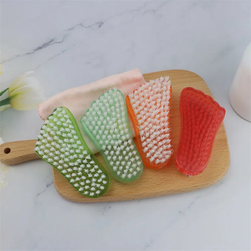 Foot shape multi-functional kitchen clothes cleaning plastic dust nail  brush