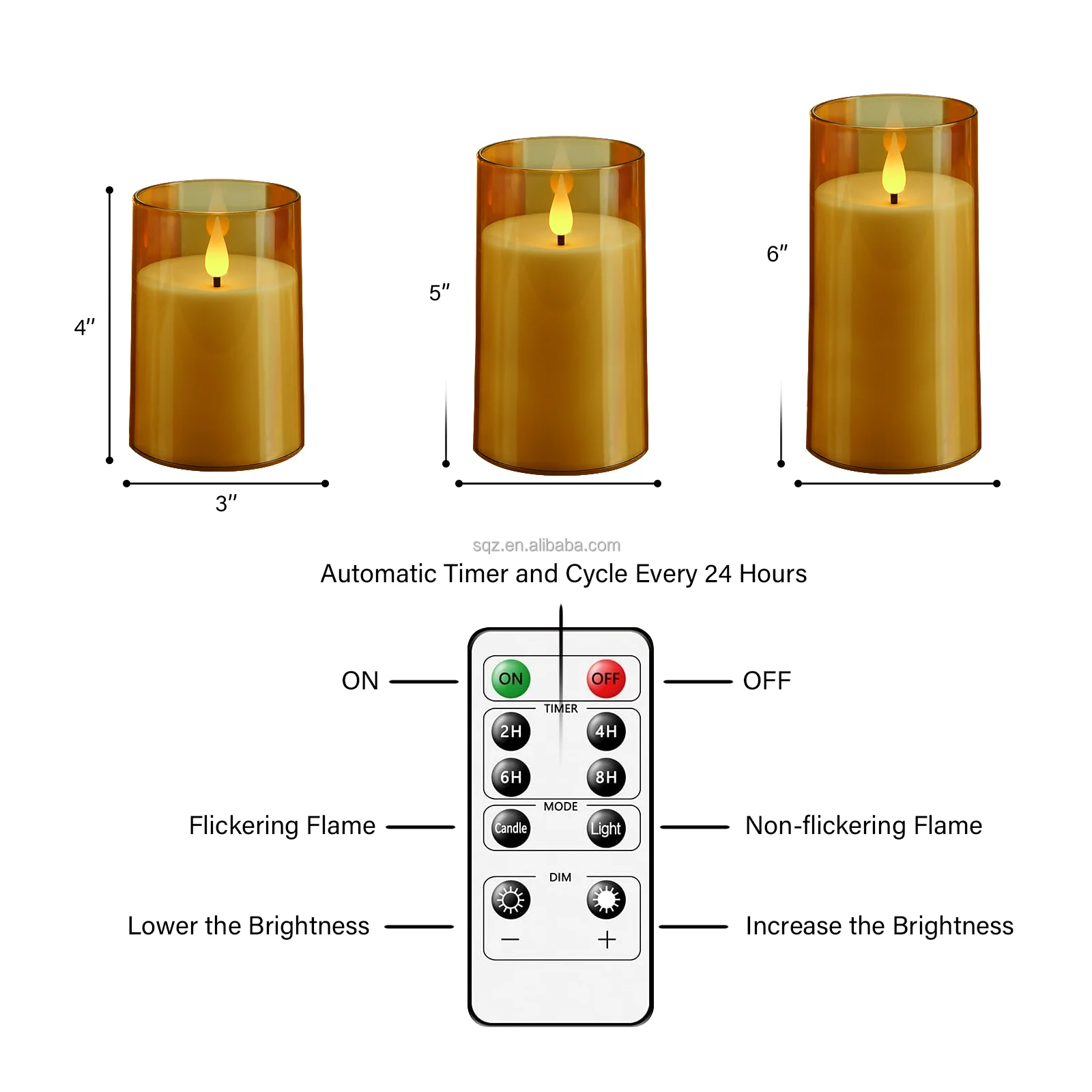 kakoya Hot Sale Acrylic Cup Flicker Moving Wick Led Candle 3D Bullet Shape Flameless Pillar Electric Candle Home Decoration