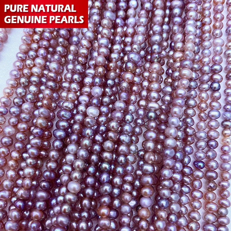AAA Quality Oval Edison Strands Natural White Freshwater Loose Pearls for Jewelry & Decor colar de perolas perolas abs oval