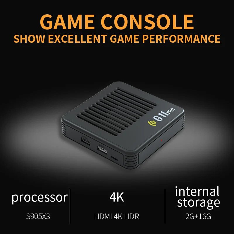G11Pro 4KHD Game Box 64GB VAYAVA G11 Pro Retro Games 3D TV Classic Video Game Console Player