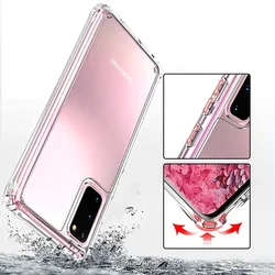 Factory Price Shockproof Clear Acrylic Phone Cases for Samsung S20 Pro Transparent Back Cover Case for Samsung S20 Ultra
