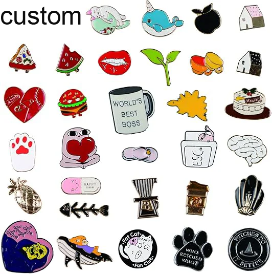 Custom Logo Design Cat Bulk Book Dog Mexican Flower Cute Manufacturer Lapel Soft Anime Hard Keychain Metal Crafts Hat Enamel Pin