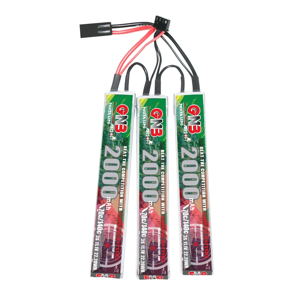 GNB GAONENG 2000 мАч 3S 11 1 В 70C 140C RC LiPo батарея AirSoft Mini Tamiya Разъем
