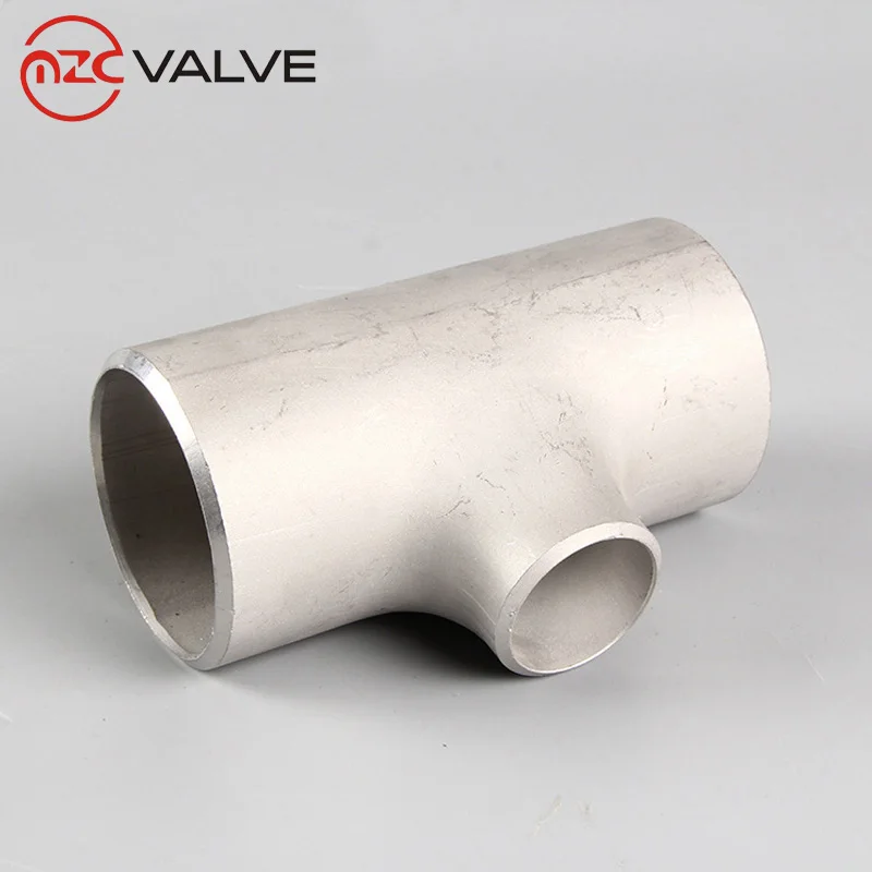 ISO 9001 Stainless Steel 304 and 316 Pipe Tee and Pipe Fittings Industrial Fittings 3 Way Welding Equal Tee Price