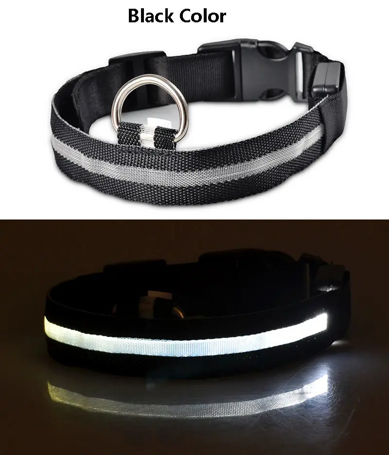 Pet LED Dog Pets Collars USB Rechargeable with Design Glowing dog collar Adjustable Flashing collar led for dogs
