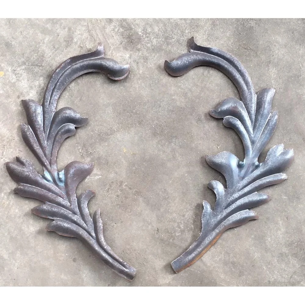 Manufacturer Wrought Iron Stamped Leaves for Staircase Fence Railings
