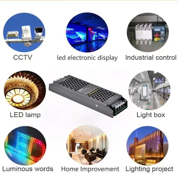 AC to DC12v 24volt 60w 100w 150w 200w 250w 300w 400watt power supply Constant current Constant voltage cctv led driver