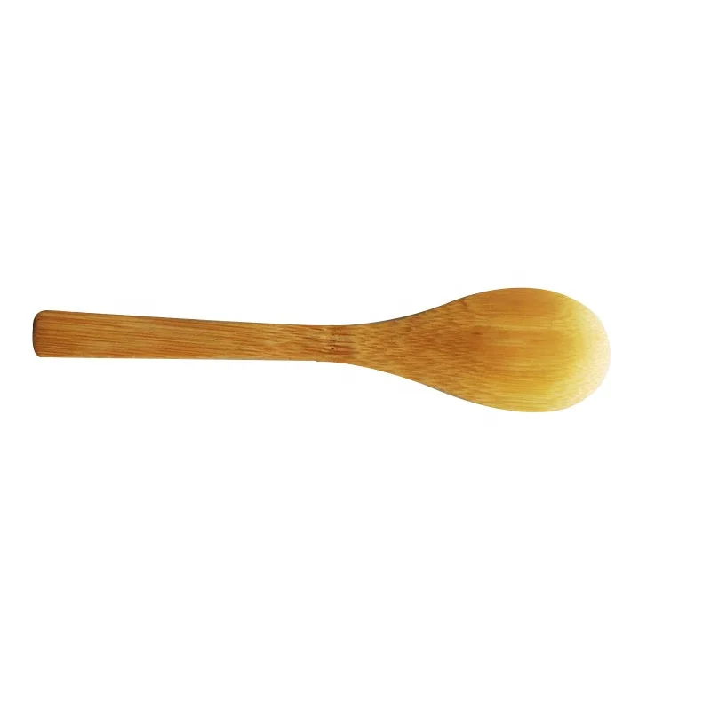 
Eco-Friendly Reusable Small Solid Bamboo Wood Spice Salt Sugar Mini Bamboo Ice Cream Spoon 