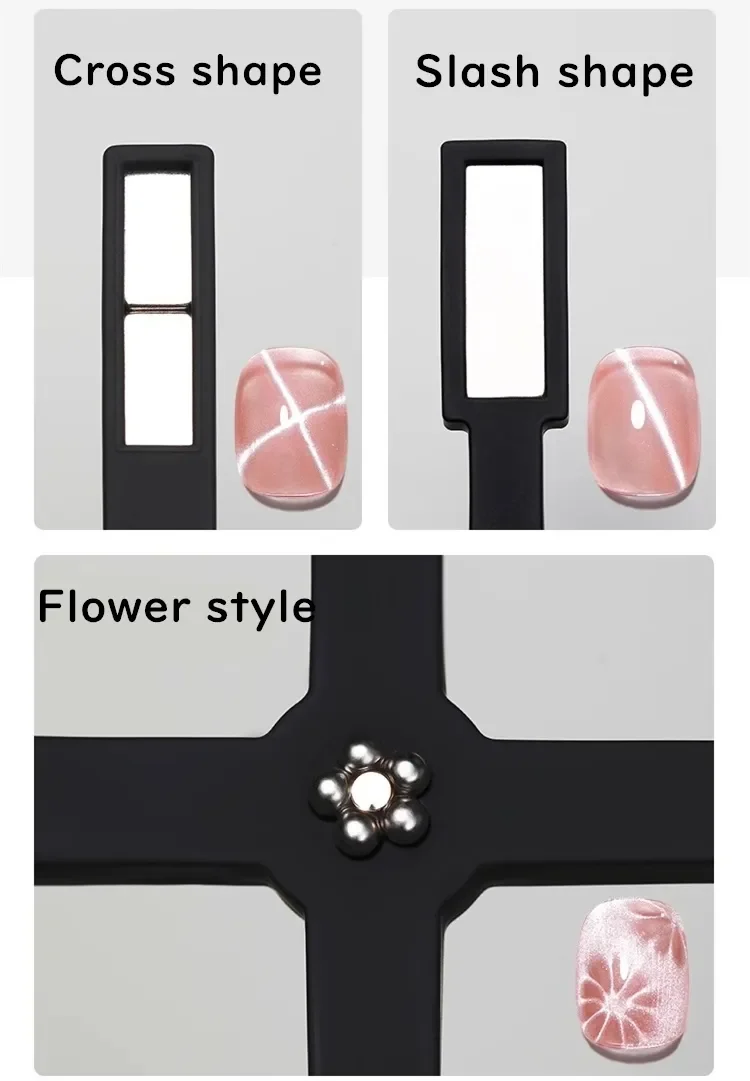 5 in 1  Magnetic Stick Magnet  For  Cat Eye Magnetic Gel Nail Polish Art Tool For Salon Home DIY