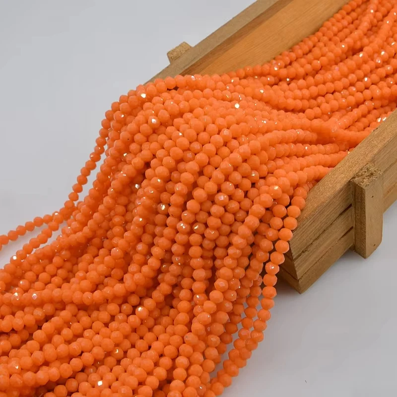 Glass beads manufacturer good quality various color loose round 4mm-10mm crystal glass beads wholesale