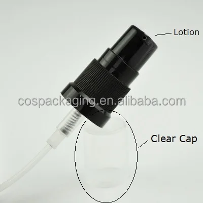 18/410 Black Plastic Lotion Nozzle Head 18MM Treatment Pump Lids Bottle Caps