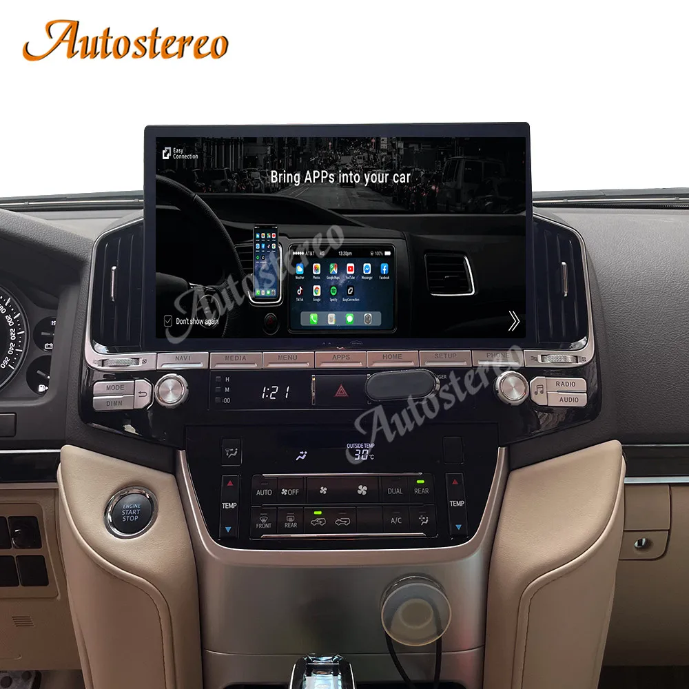 Авто Радио Стерео 13 6 Android 10 128G для Toyota Land Cruiser LC200 GX усилительный насос GXR VX VXR 2016-2021 автомобильный gps-навигатор Muletimedia плеер 4G