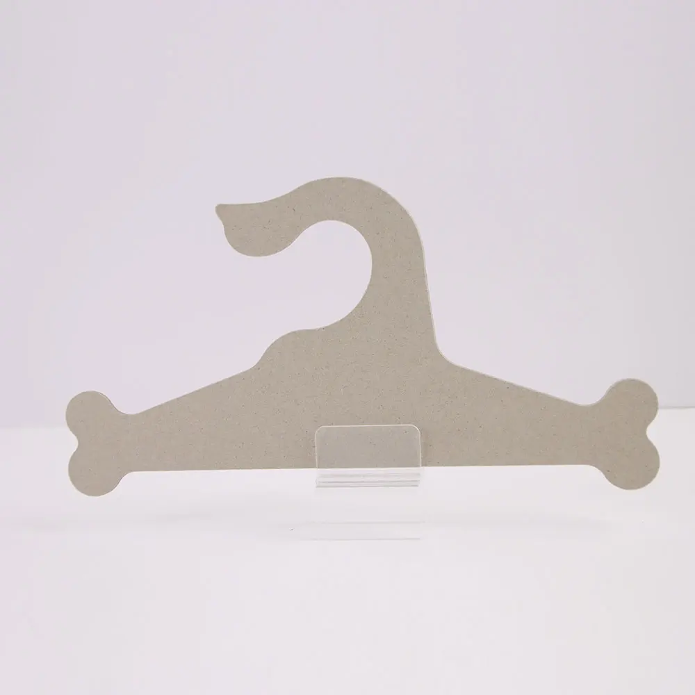 Cute design pet cardboard hanger paper animal clothing hangers customized pet dogs & cats hangers with paper cardboard