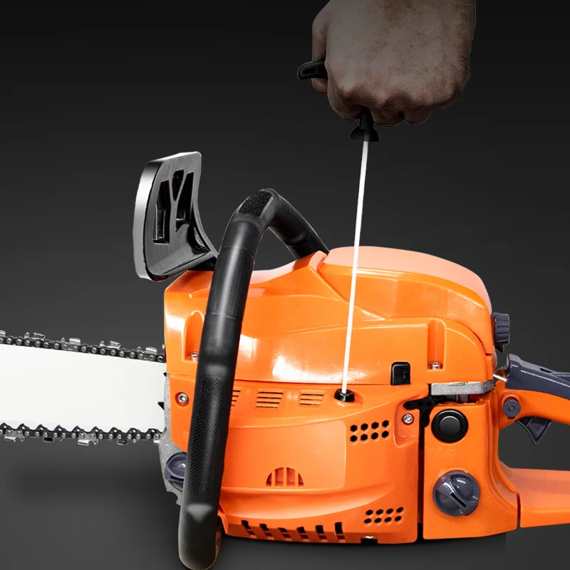 Strong gas powered chainsaw with 20 inch bar tree cutting machine for garden
