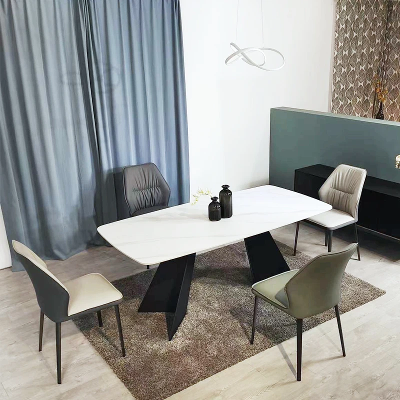 Modern home furniture Restaurant table Luxury dining table and chairs with table