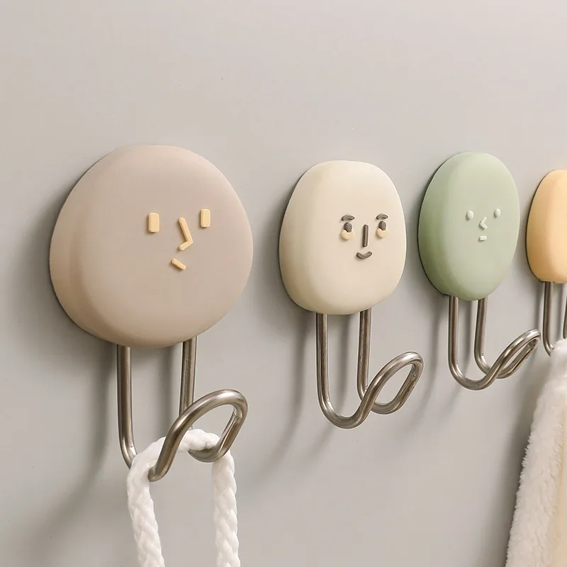 2024 New Multifunctional Plastic Hook Cute Hanger Up Cute Cartoon Hooks for Bedroom Door Tools Wholesale Hooks