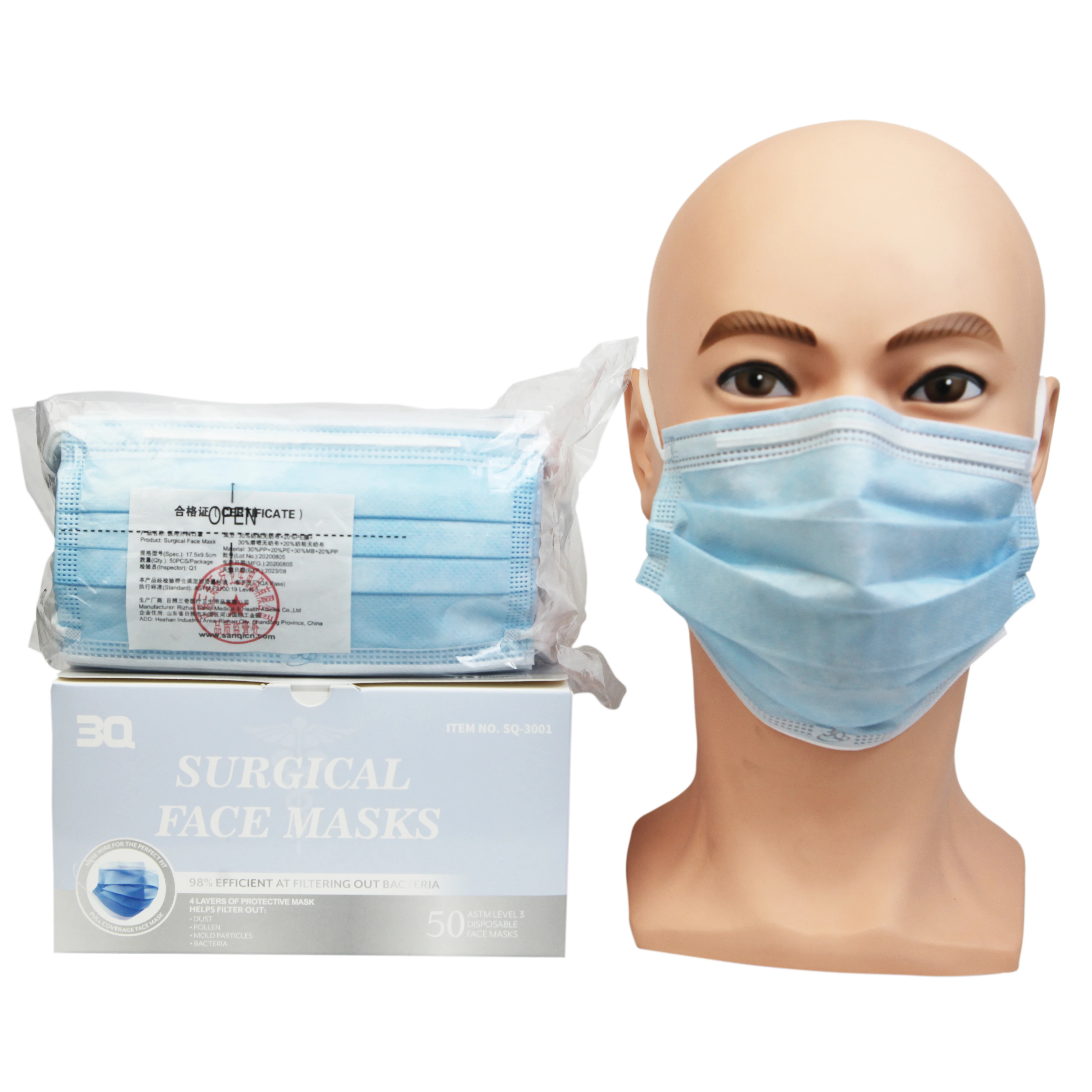 3 layer easy breath disposable nonwoven black face mask high quality wholesale dust proof face mask